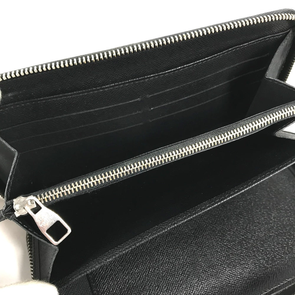 Louis Vuitton Long Wallet Purse N63077 Damier Grafitto Canvas Black Damier Zippy Organizer Mens