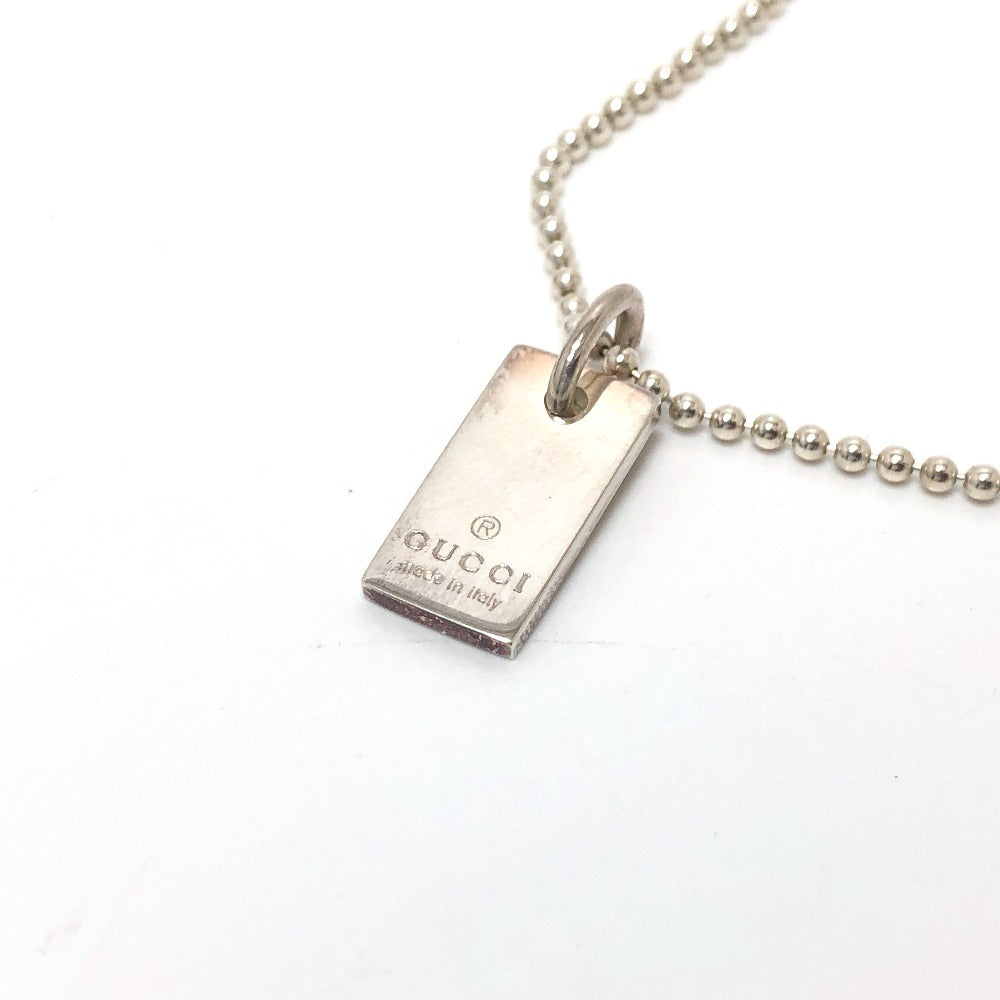 Gucci Bracelet Sv925 Silver Logo Tag Women