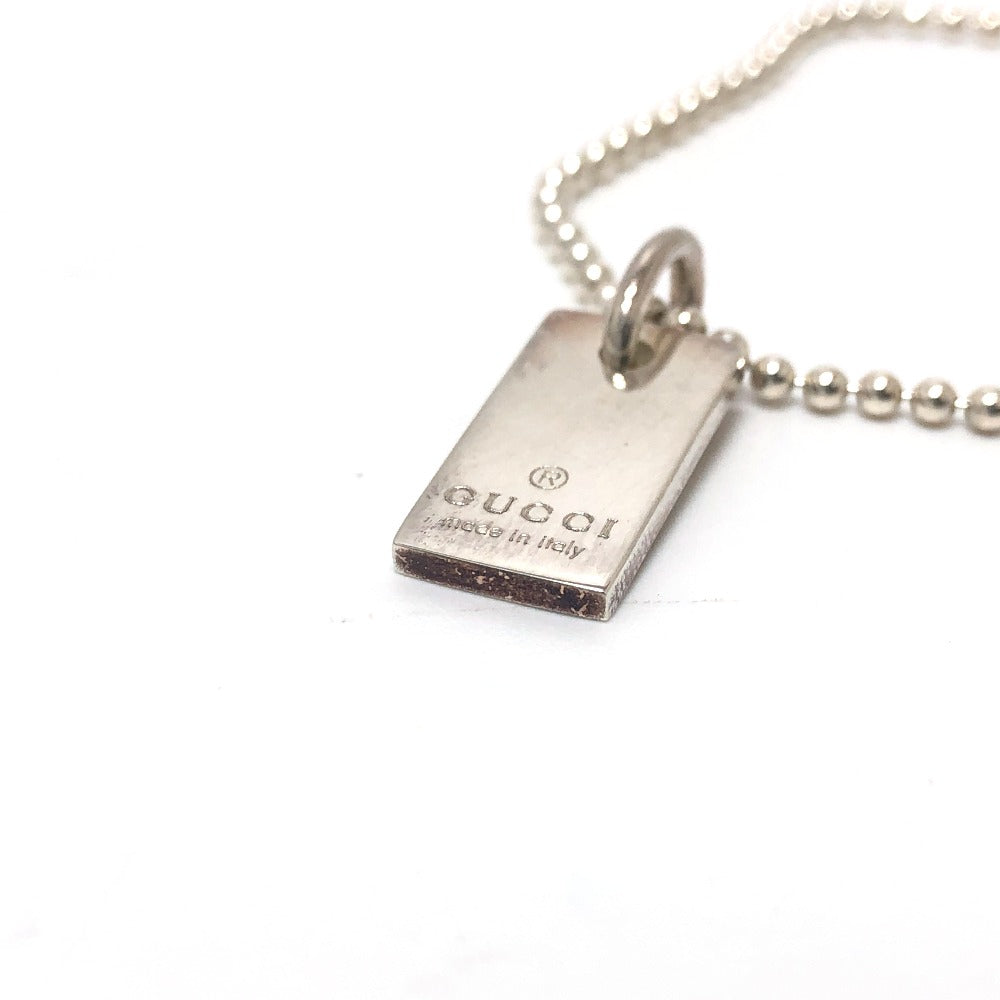 Gucci Bracelet Sv925 Silver Logo Tag Women