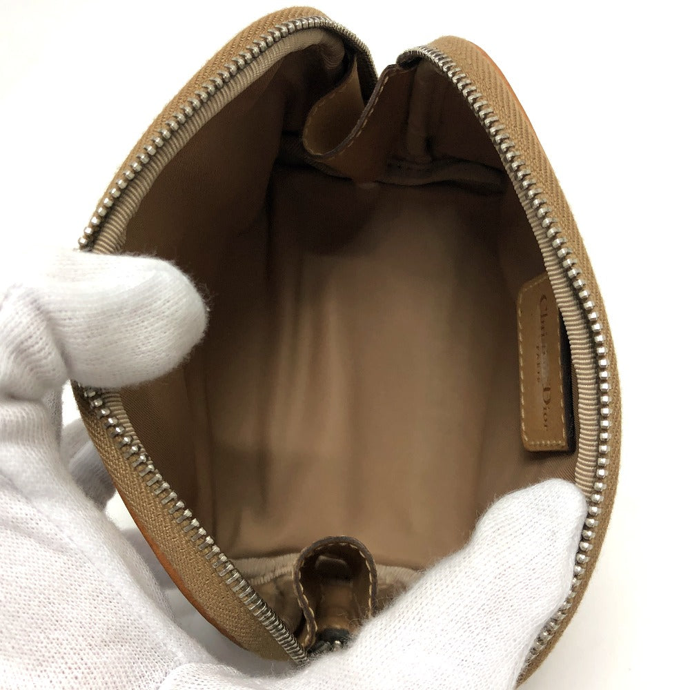 Dior Accessory Pouch Canvas Beige Trotter Women