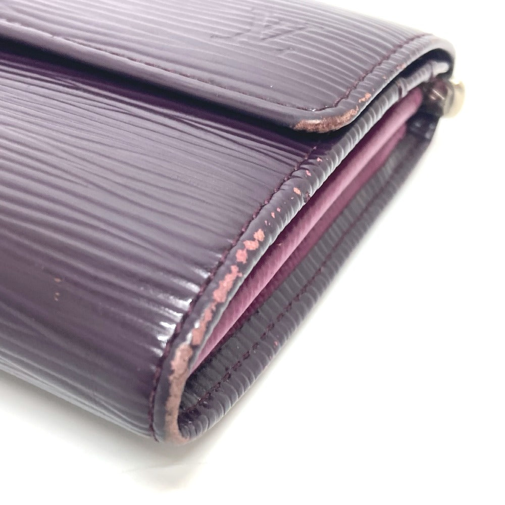 Louis Vuitton Long Wallet Purse M6374K Epi Leather Purple Portefeuille Sarah Women