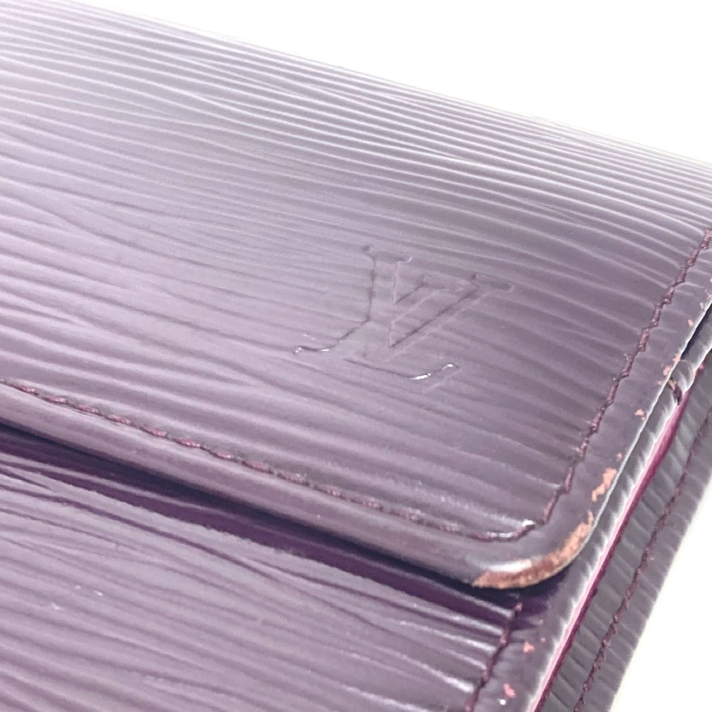 Louis Vuitton Long Wallet Purse M6374K Epi Leather Purple Portefeuille Sarah Women