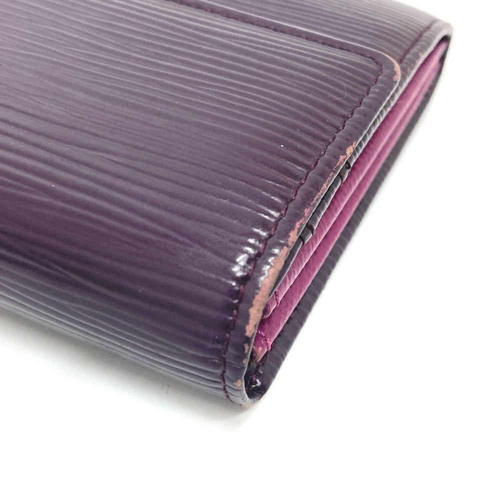 Louis Vuitton Long Wallet Purse M6374K Epi Leather Purple Portefeuille Sarah Women