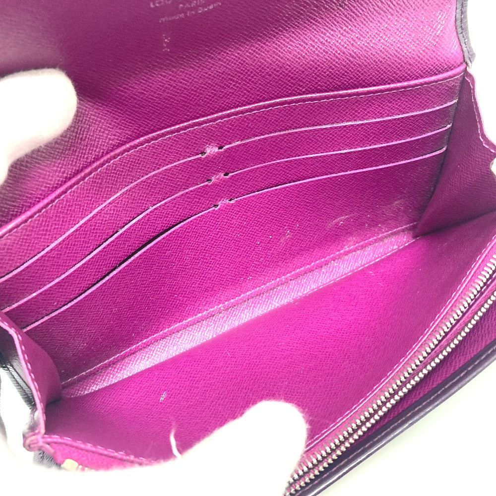 Louis Vuitton Long Wallet Purse M6374K Epi Leather Purple Portefeuille Sarah Women