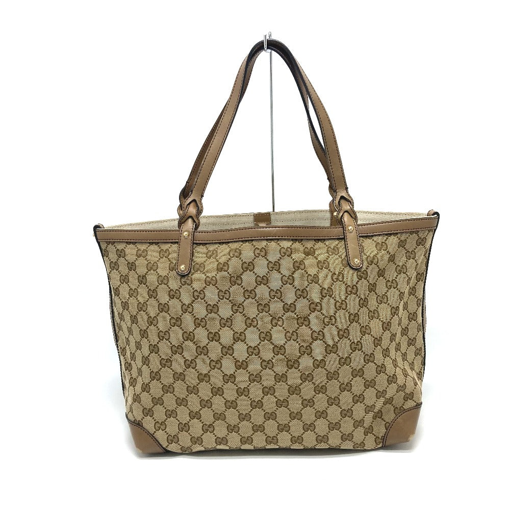 Gucci Tote Bag 247209 Gg Canvas Beige X Brand Gg Canvas Women