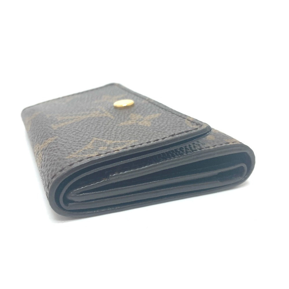 Louis Vuitton Trifold Wallet L68704 Monogram Canvas Brown Portefeuille Micro Women