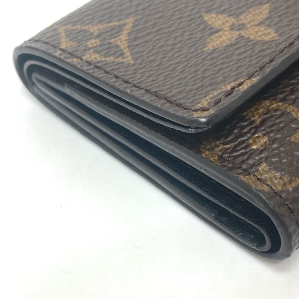 Louis Vuitton Trifold Wallet L68704 Monogram Canvas Brown Portefeuille Micro Women