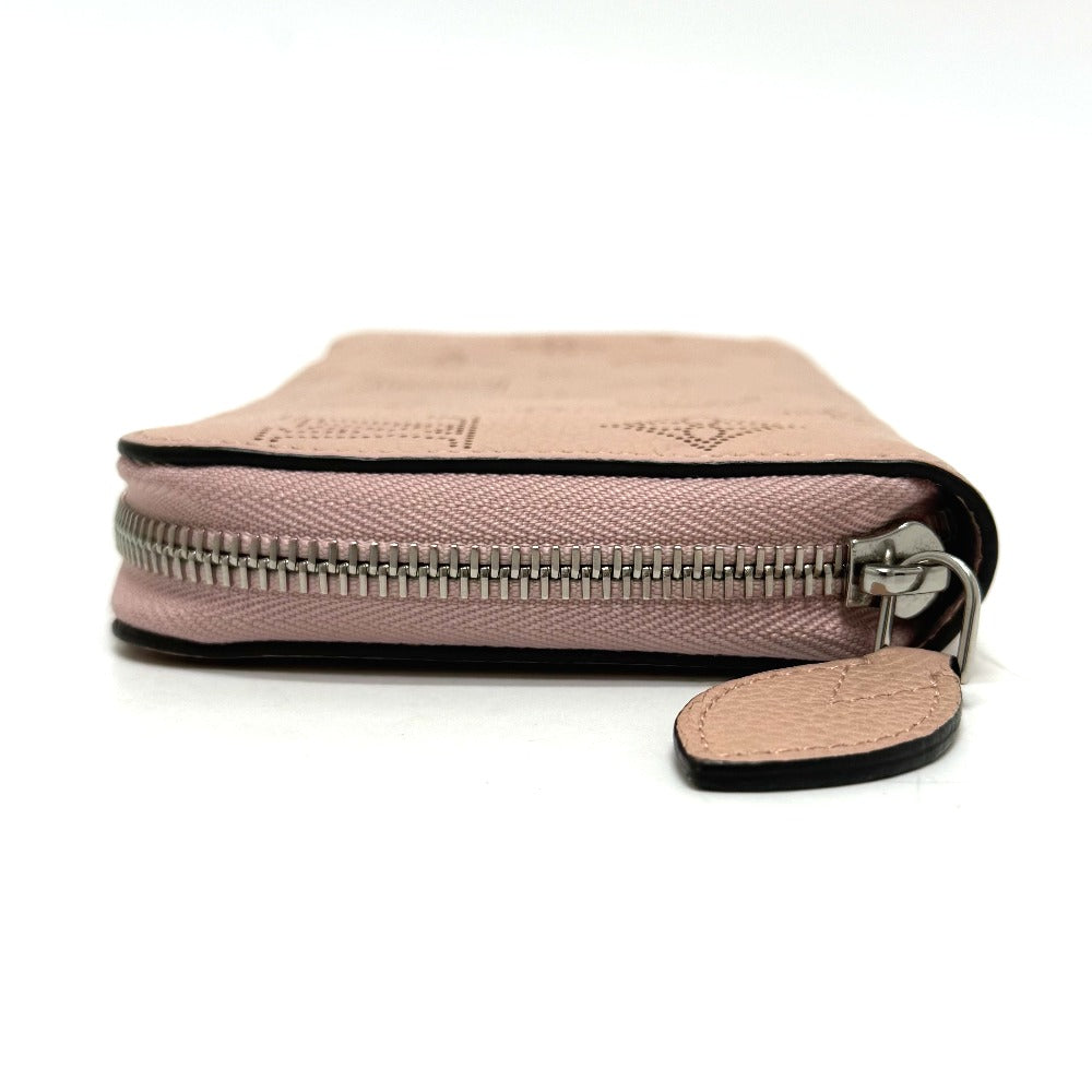 Louis Vuitton Long Wallet Purse M61868 Monogram Mahina Magnolia Zippy Wallet Women