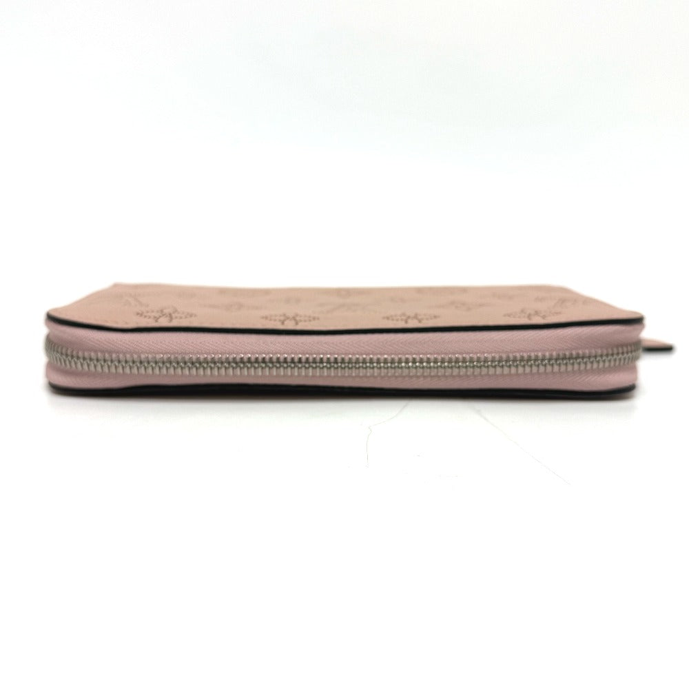 Louis Vuitton Long Wallet Purse M61868 Monogram Mahina Magnolia Zippy Wallet Women