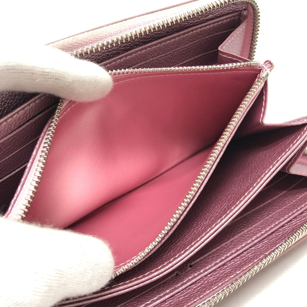 Louis Vuitton Long Wallet Purse M69812 Leather Pink Zippy Rock Me Women