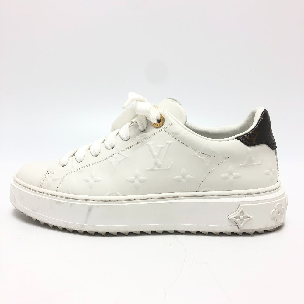 Louis Vuitton Sneakers 1Aae5 Leather White Timeout Line 36 1/2