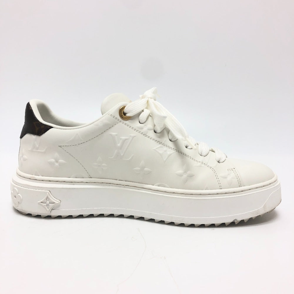 Louis Vuitton Sneakers 1Aae5 Leather White Timeout Line 36 1/2