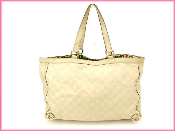 Gucci Tote Bag Leather White