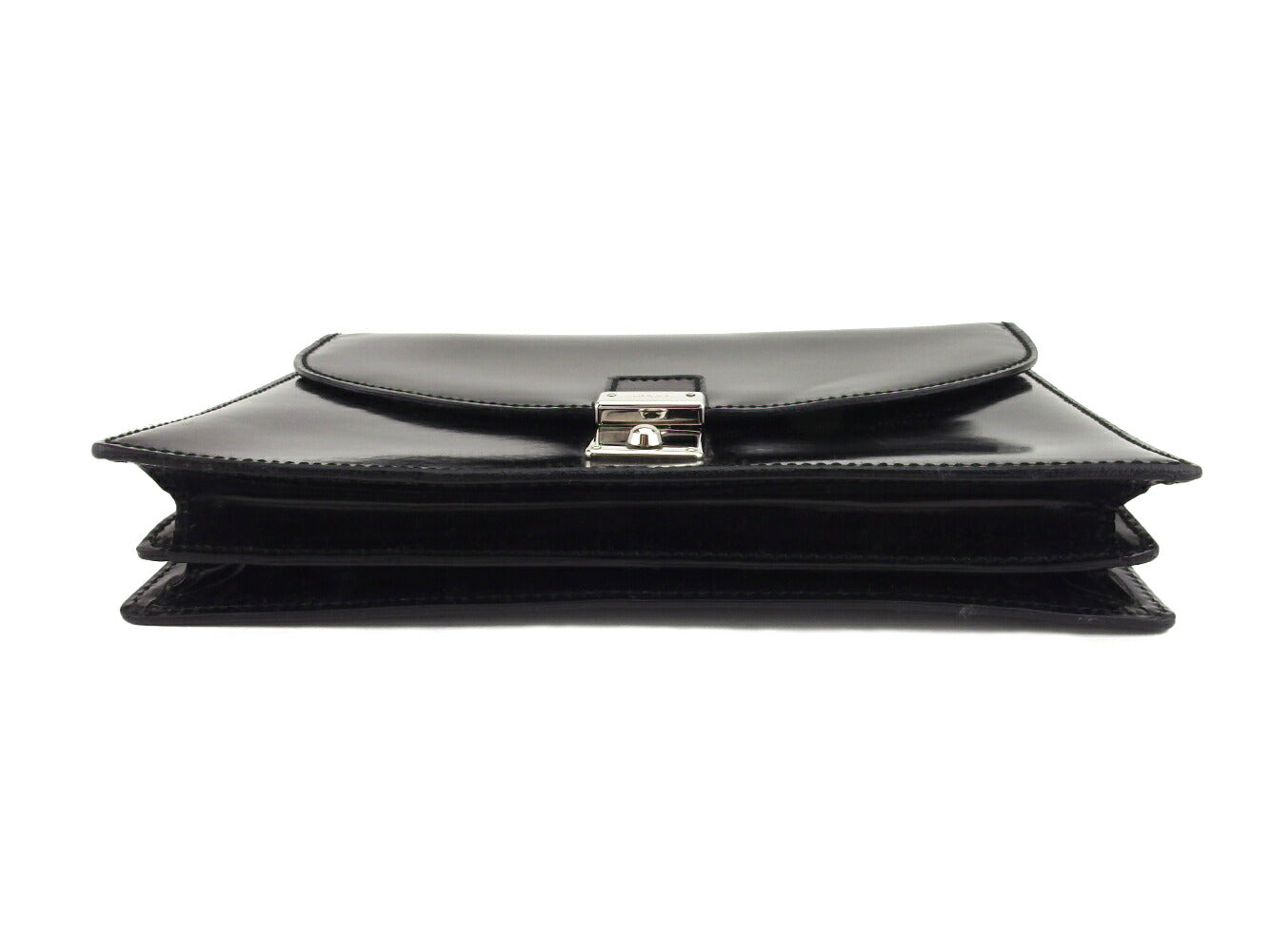 Gucci Clutch Bag Black Silver