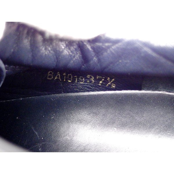 Louis Vuitton Sneakers Leather Navy 37 Half 37 1/2