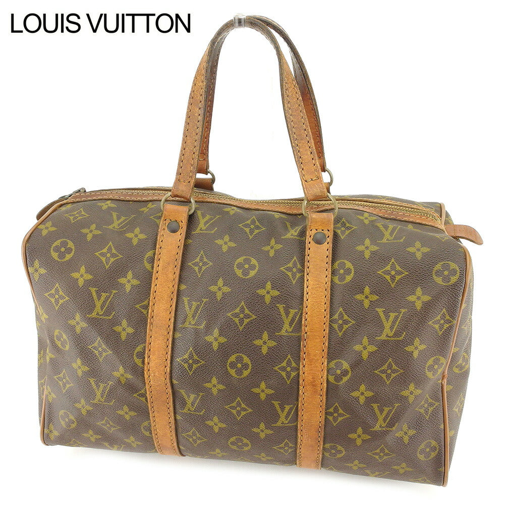 Louis Vuitton Boston Duffel Bag M41626 Brown Beige Sac Spool35