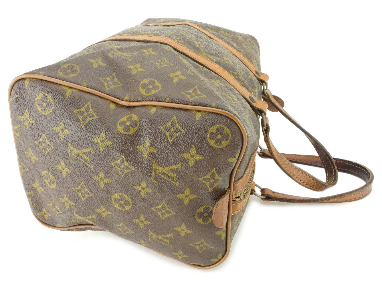 Louis Vuitton Boston Duffel Bag M41626 Brown Beige Sac Spool35