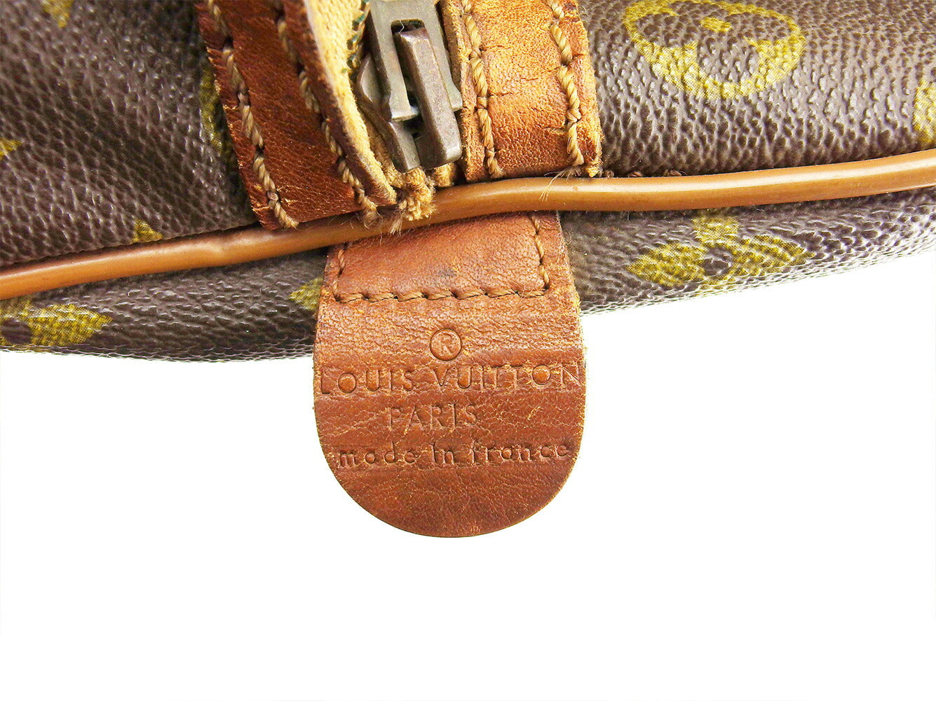 Louis Vuitton Boston Duffel Bag M41626 Brown Beige Sac Spool35