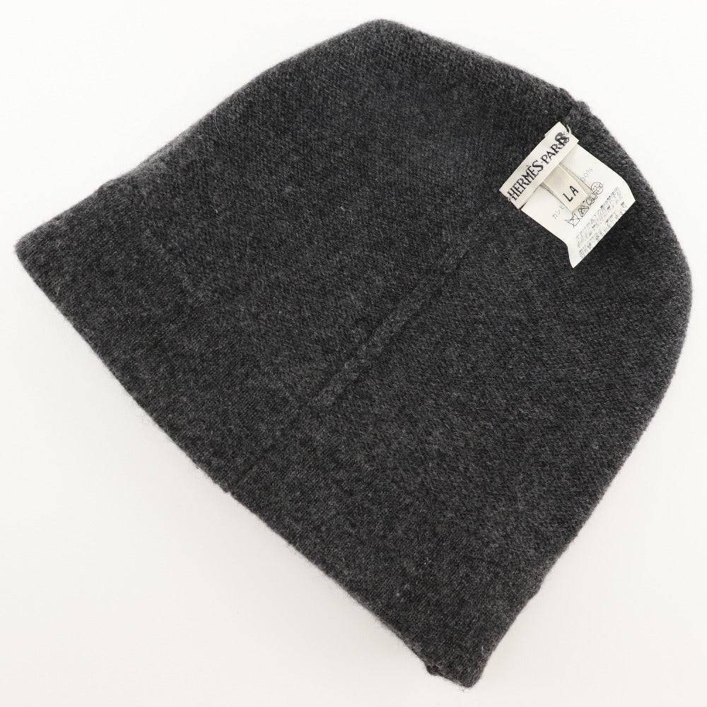 Hermes Other Hats Cashmere Gray Knit Hat Women(Unisex) La
