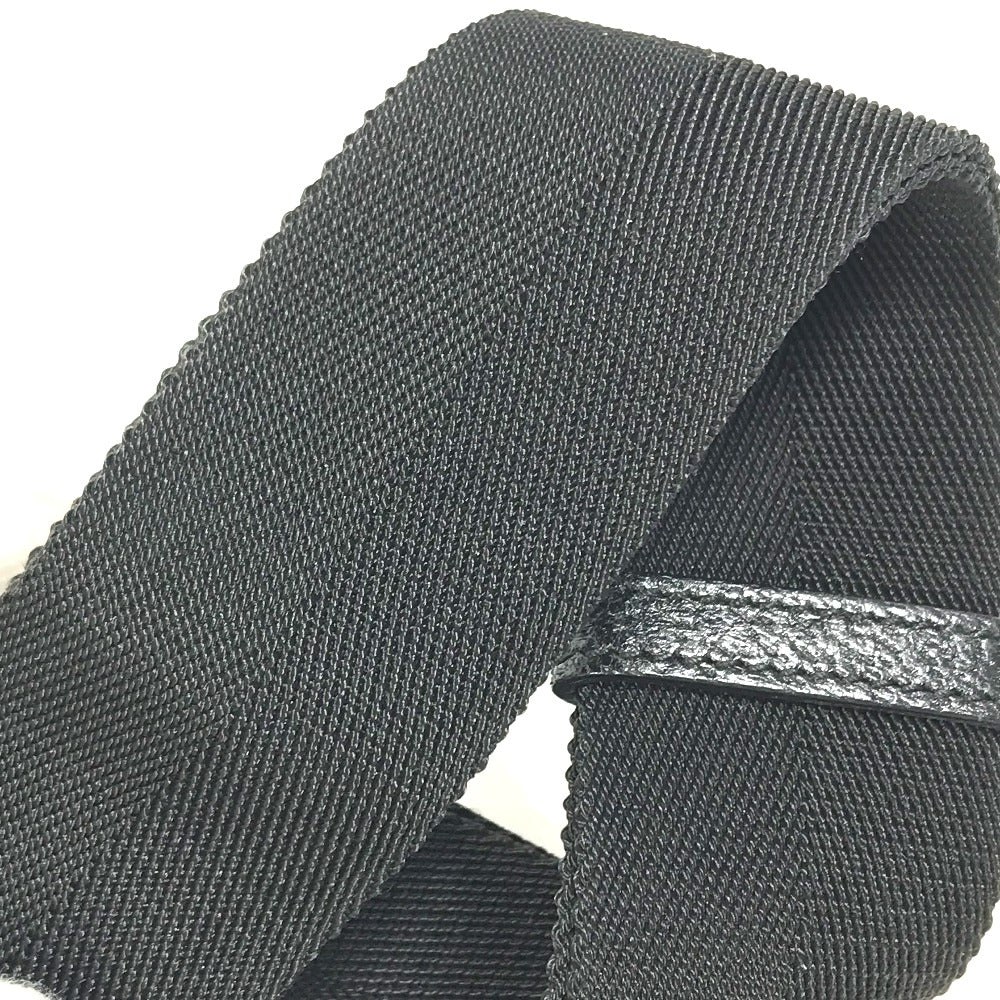 Gucci Waist Bag 146304 Gg Canvas / Leather Black Gg Belt Bag Mens