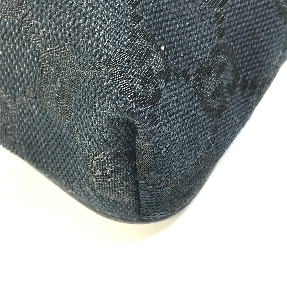 Gucci Waist Bag 146304 Gg Canvas / Leather Black Gg Belt Bag Mens