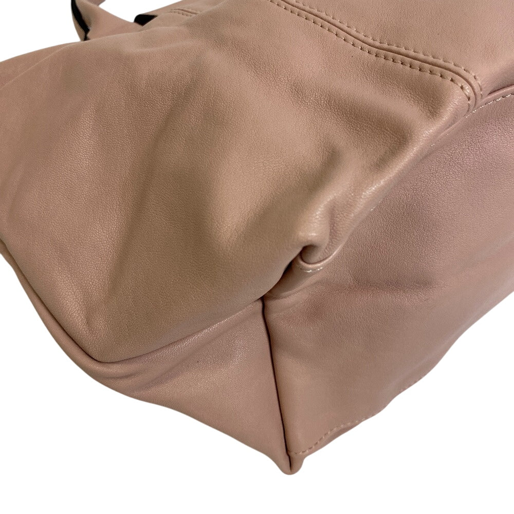 Longchamp Tote Bag L1515 757 507 Leather Pink Le Pliage Cuir, Size M M