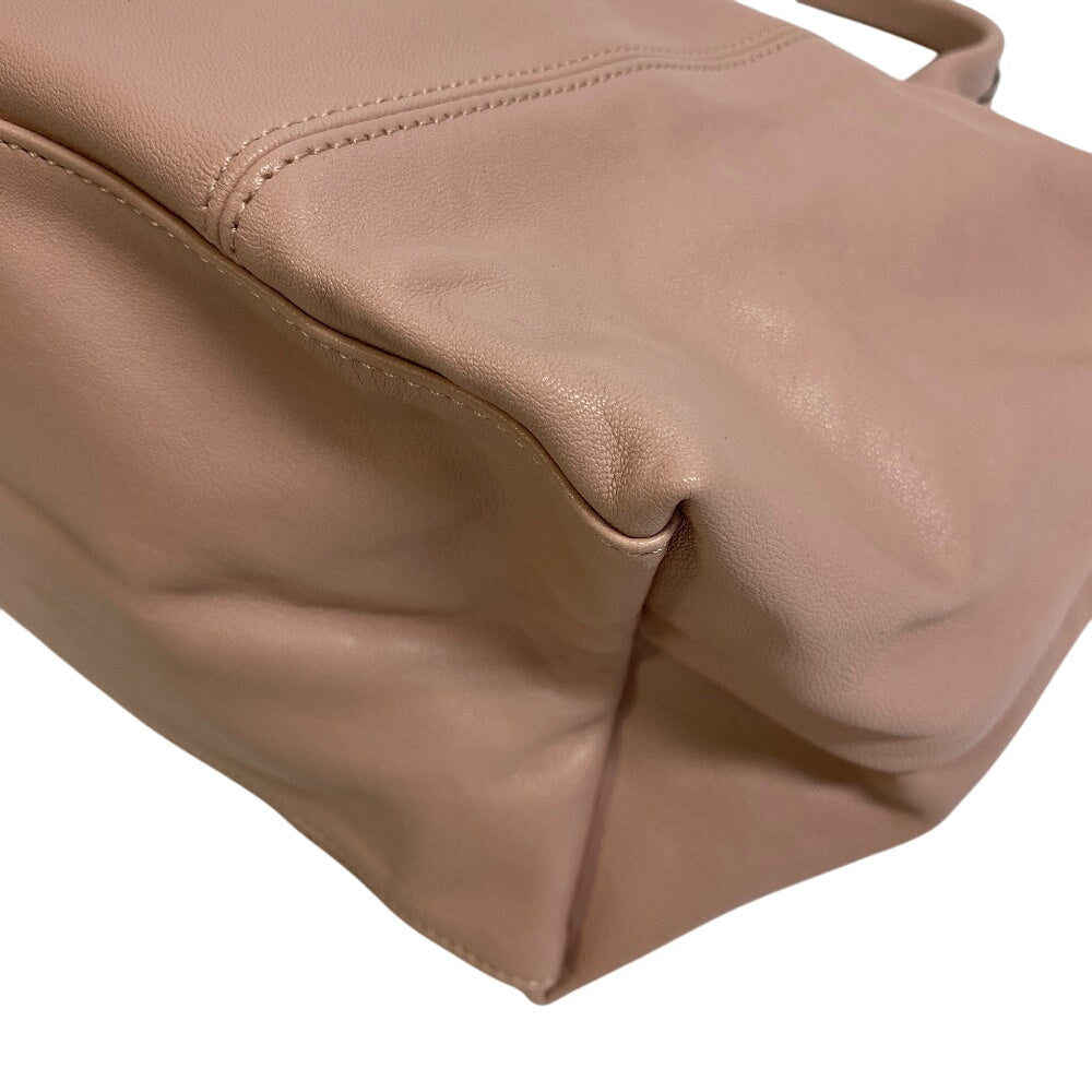 Longchamp Tote Bag L1515 757 507 Leather Pink Le Pliage Cuir, Size M M