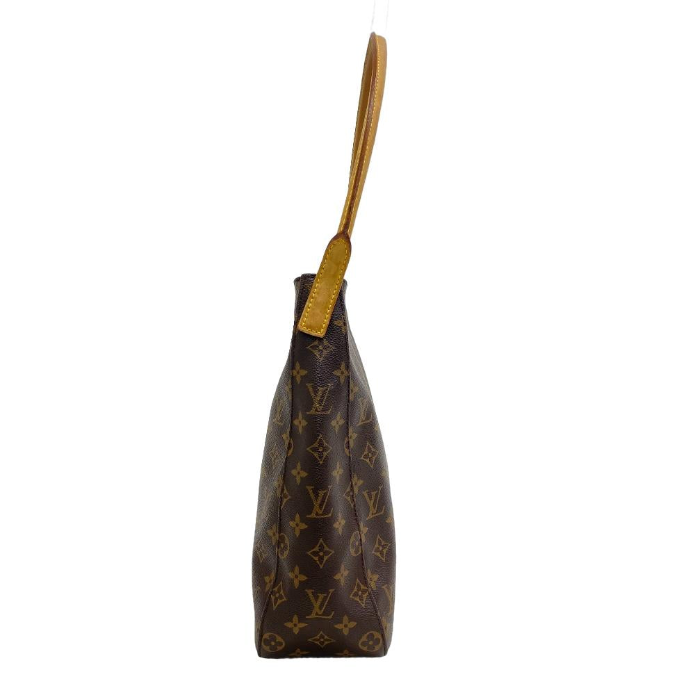 Louis Vuitton Shoulder Bag M51145 Leather Brown Monogram Loopinggm Women