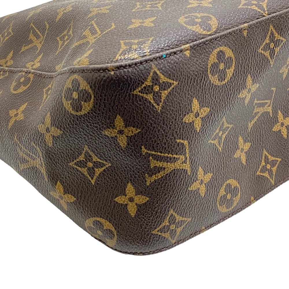 Louis Vuitton Shoulder Bag M51145 Leather Brown Monogram Loopinggm Women