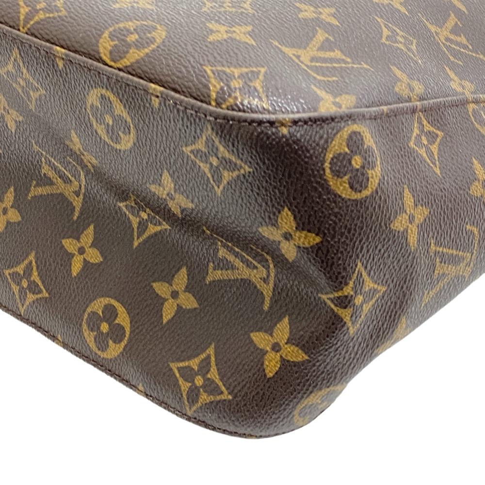 Louis Vuitton Shoulder Bag M51145 Leather Brown Monogram Loopinggm Women