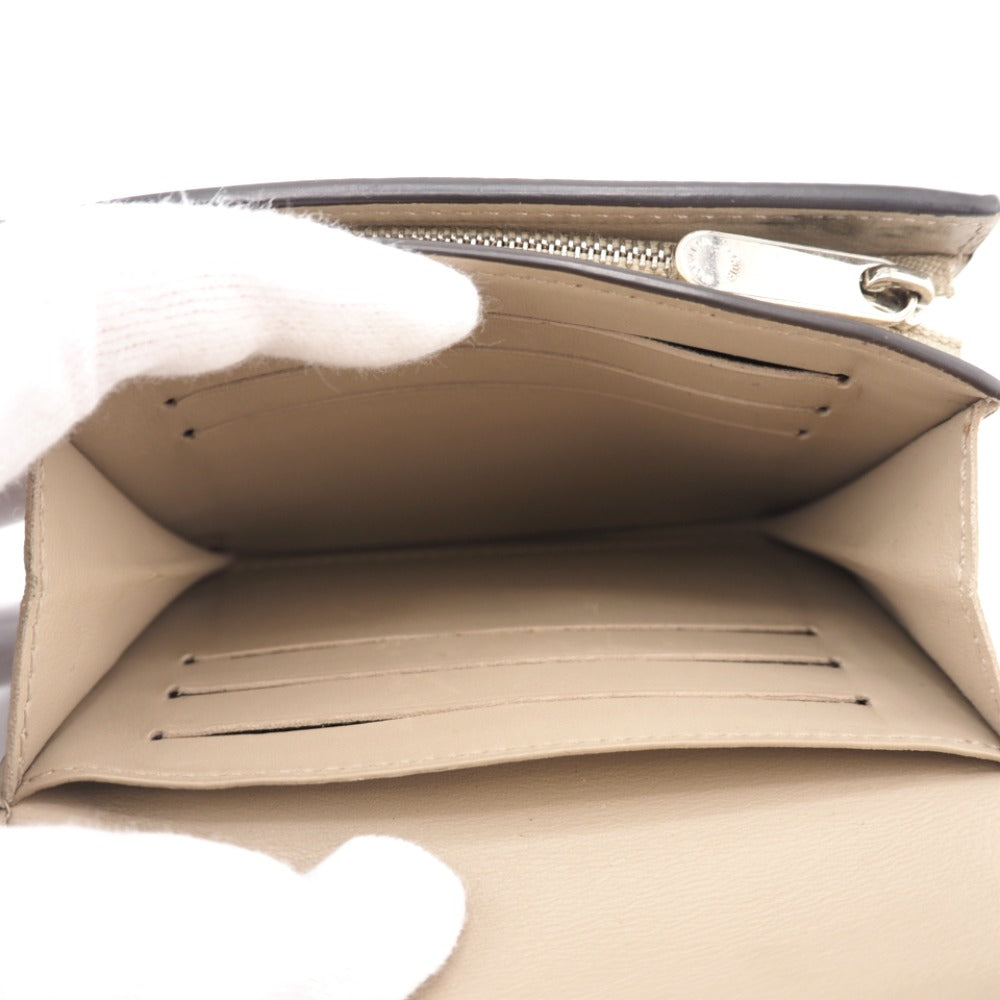Louis Vuitton Bifold Wallet M62542 Leather Beige Mahina Portefeuille Iris Compact Women