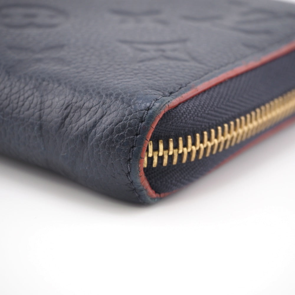 Louis Vuitton Long Wallet Purse M62121 Leather Navy Monogram Ann Platt Marine Rouge Women(Unisex)