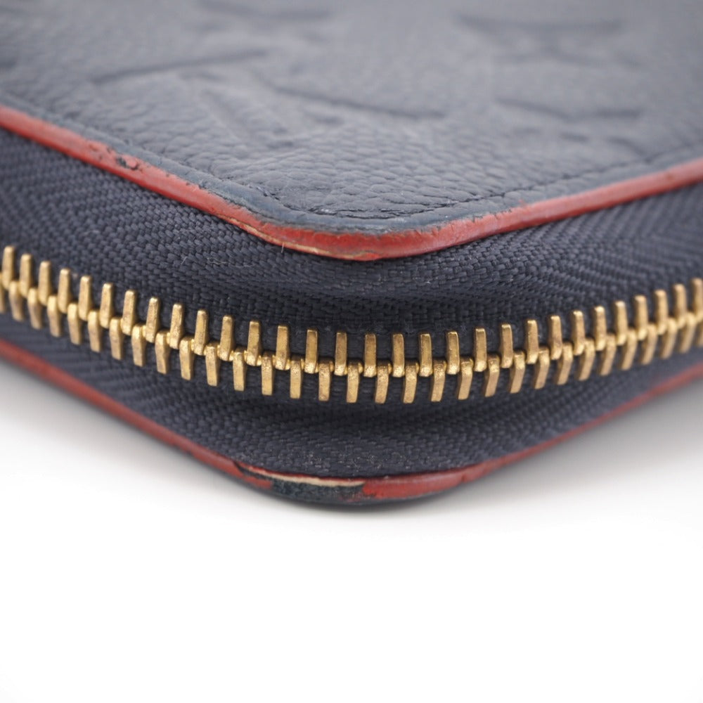 Louis Vuitton Long Wallet Purse M62121 Leather Navy Monogram Ann Platt Marine Rouge Women(Unisex)