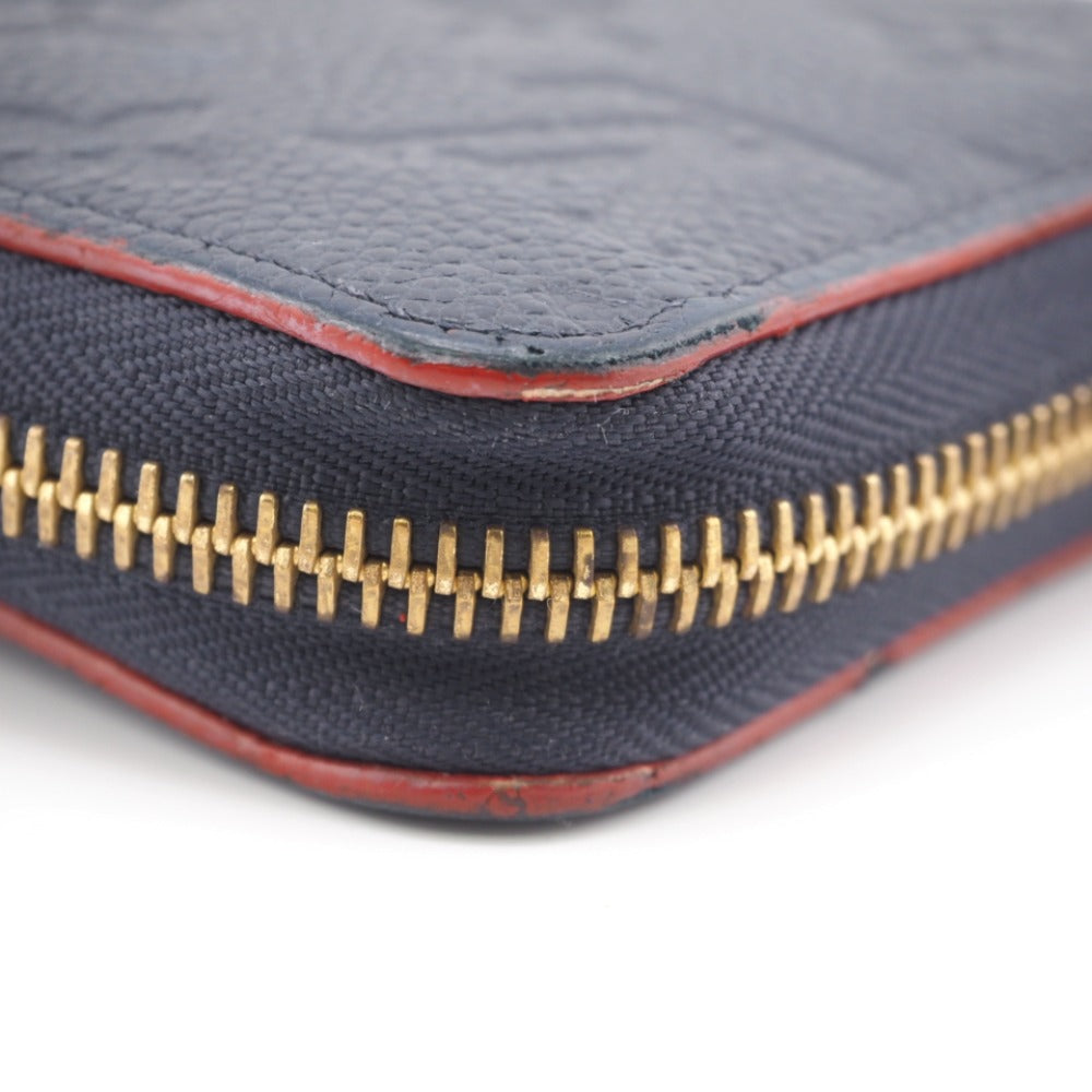 Louis Vuitton Long Wallet Purse M62121 Leather Navy Monogram Ann Platt Marine Rouge Women(Unisex)