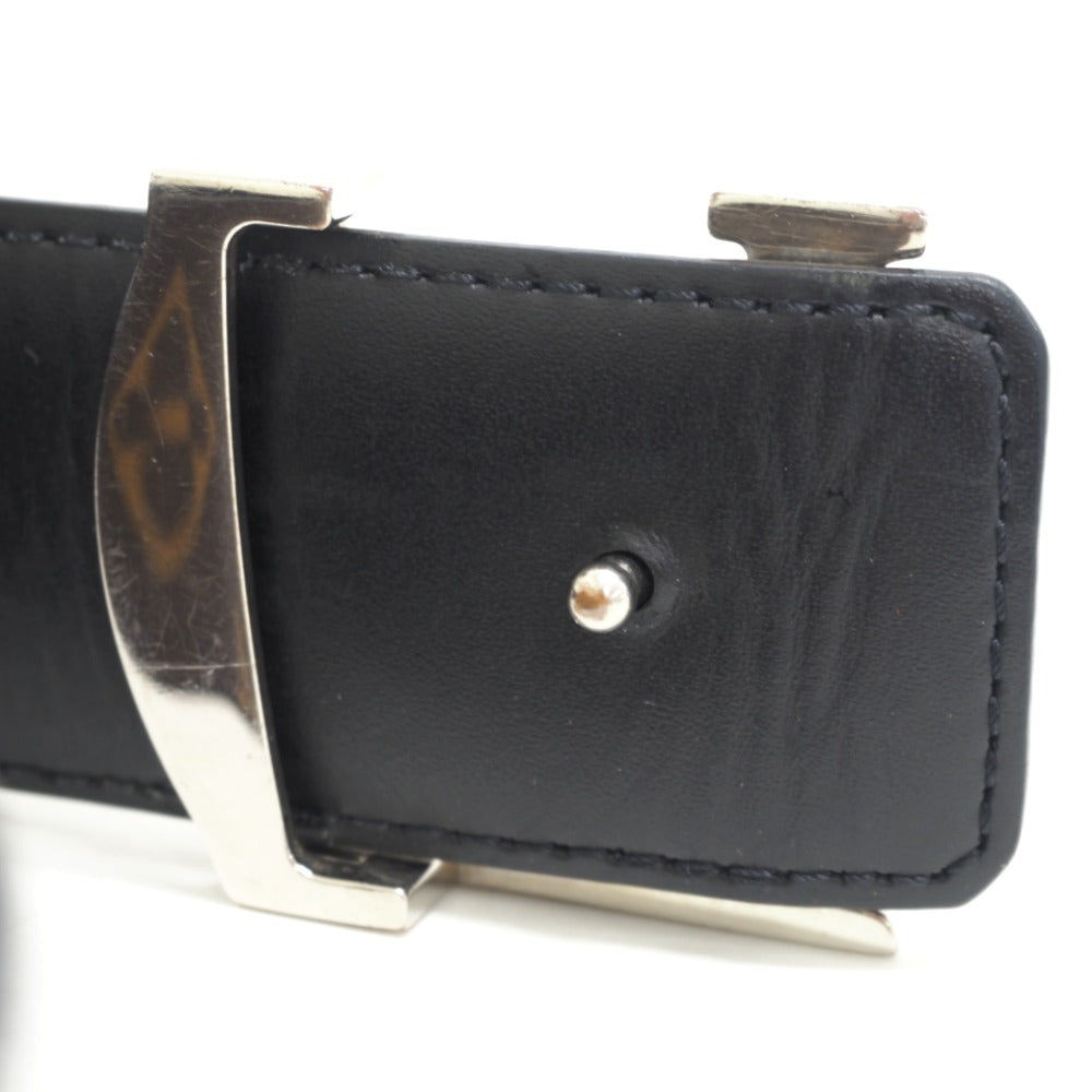 Louis Vuitton Belt M9821 Leather Brown Monogram Suntur Lv Initials