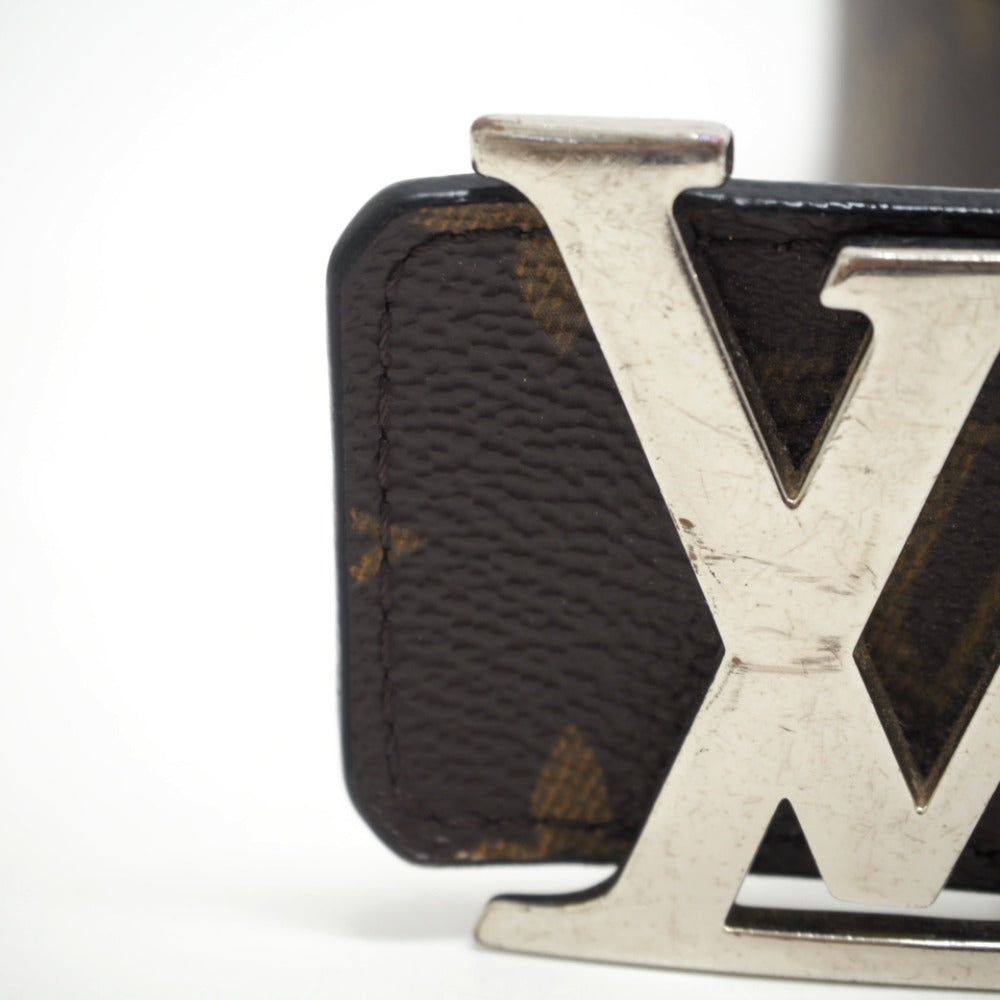 Louis Vuitton Belt M9821 Leather Brown Monogram Suntur Lv Initials