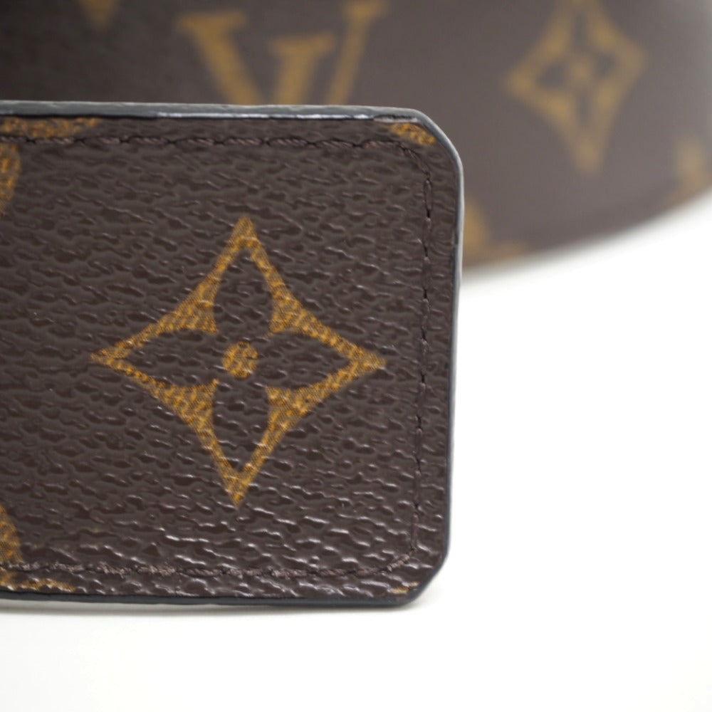 Louis Vuitton Belt M9821 Leather Brown Monogram Suntur Lv Initials