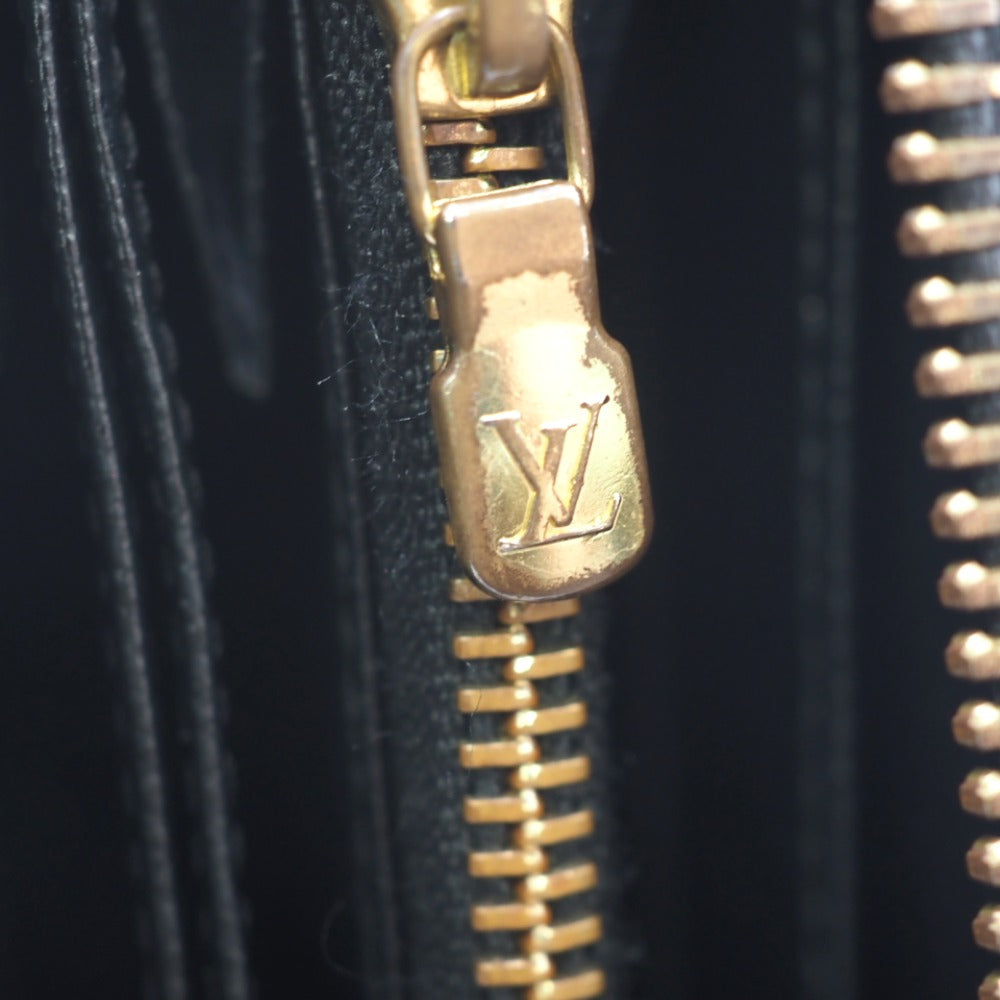 Louis Vuitton Long Wallet Purse M67235 Leather Black Zip Around Monogram Zippy Wallet Mens