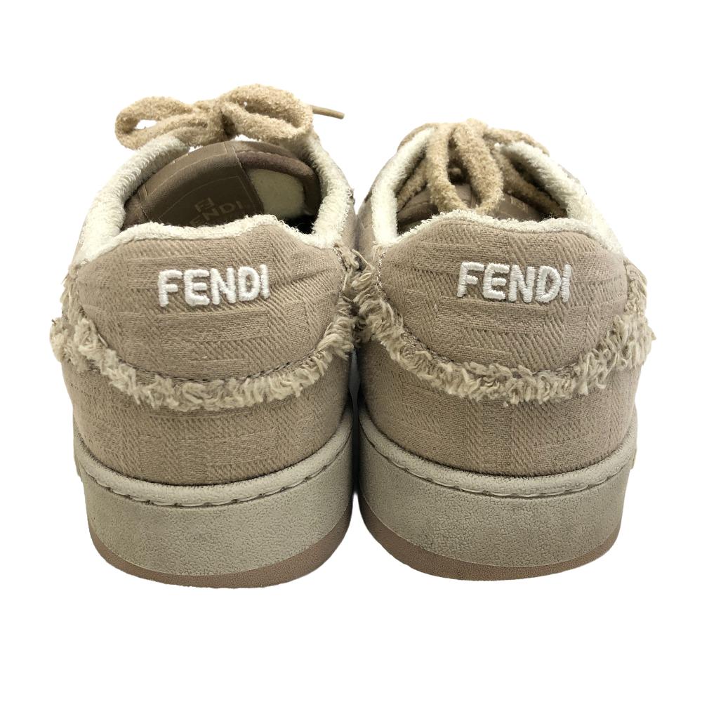 Fendi Sneakers 7E1495 Fabric Beige Fendi Match Women 6