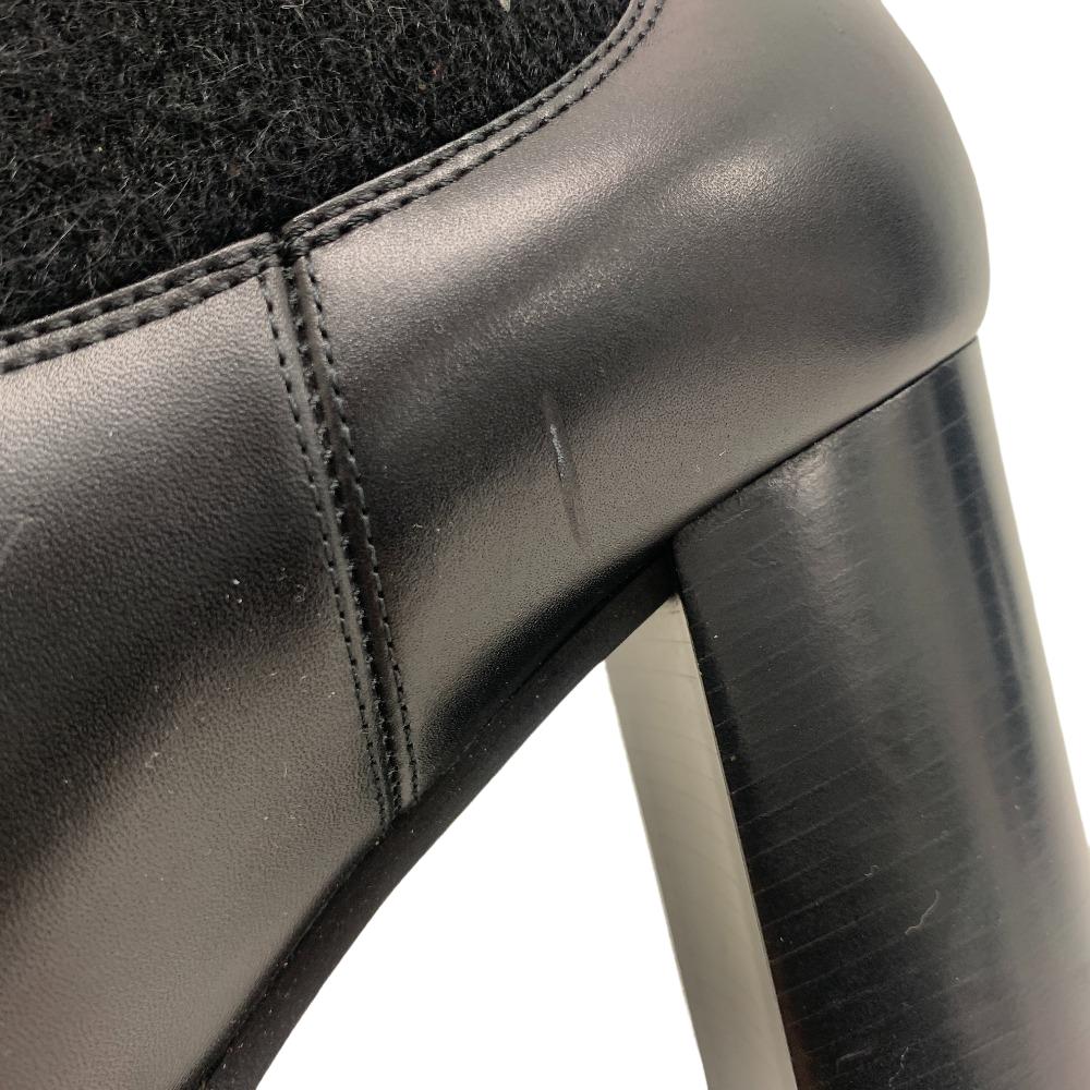 Louis Vuitton Boots Leather Black Lv Bobour Line 40