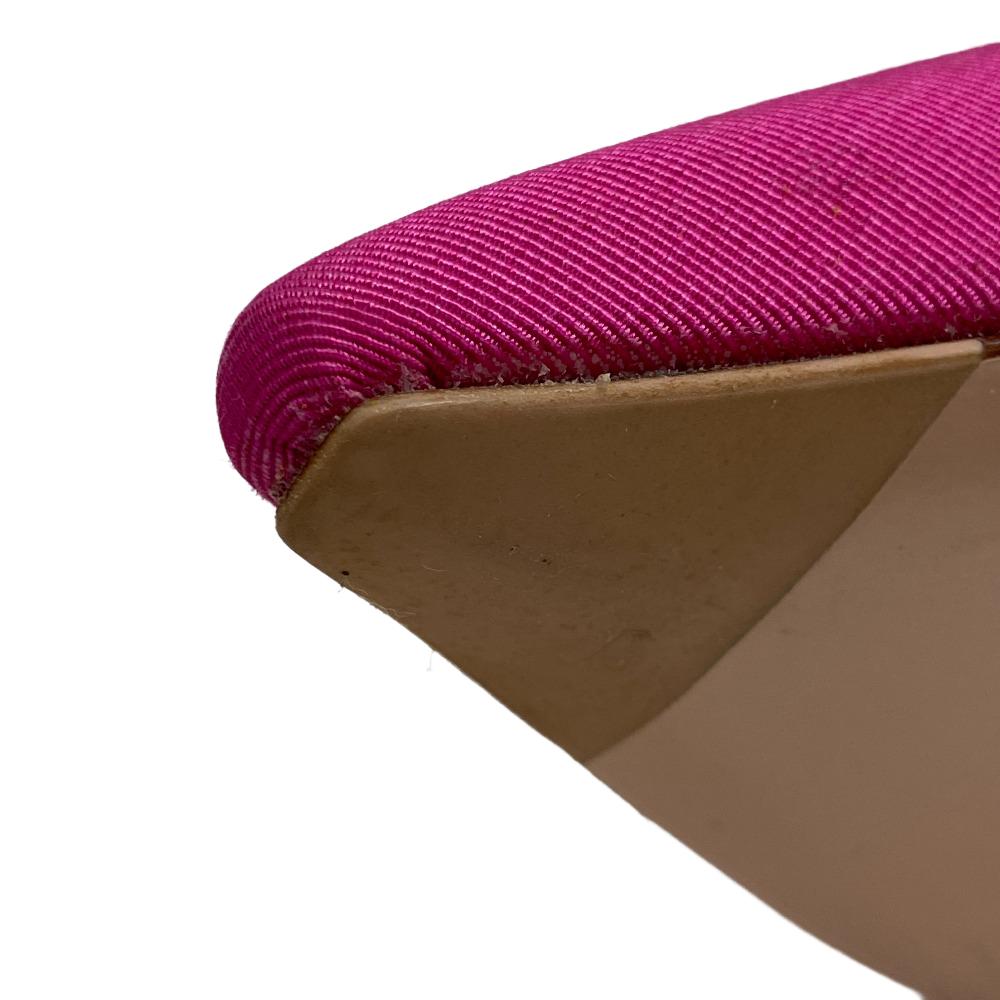 Rogervivier Pumps Canvas, Leather Pink I Love Vivier Women 40