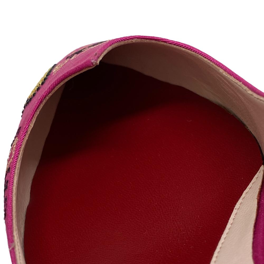 Rogervivier Pumps Canvas, Leather Pink I Love Vivier Women 40