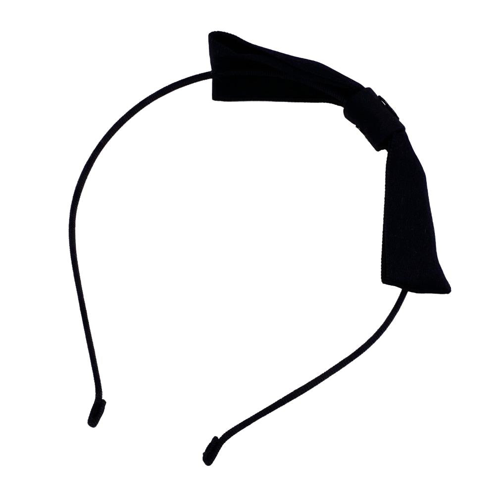 Chanel Hair Accessory Nylon Black 23P Coco Mark Headband Ribbon Women
