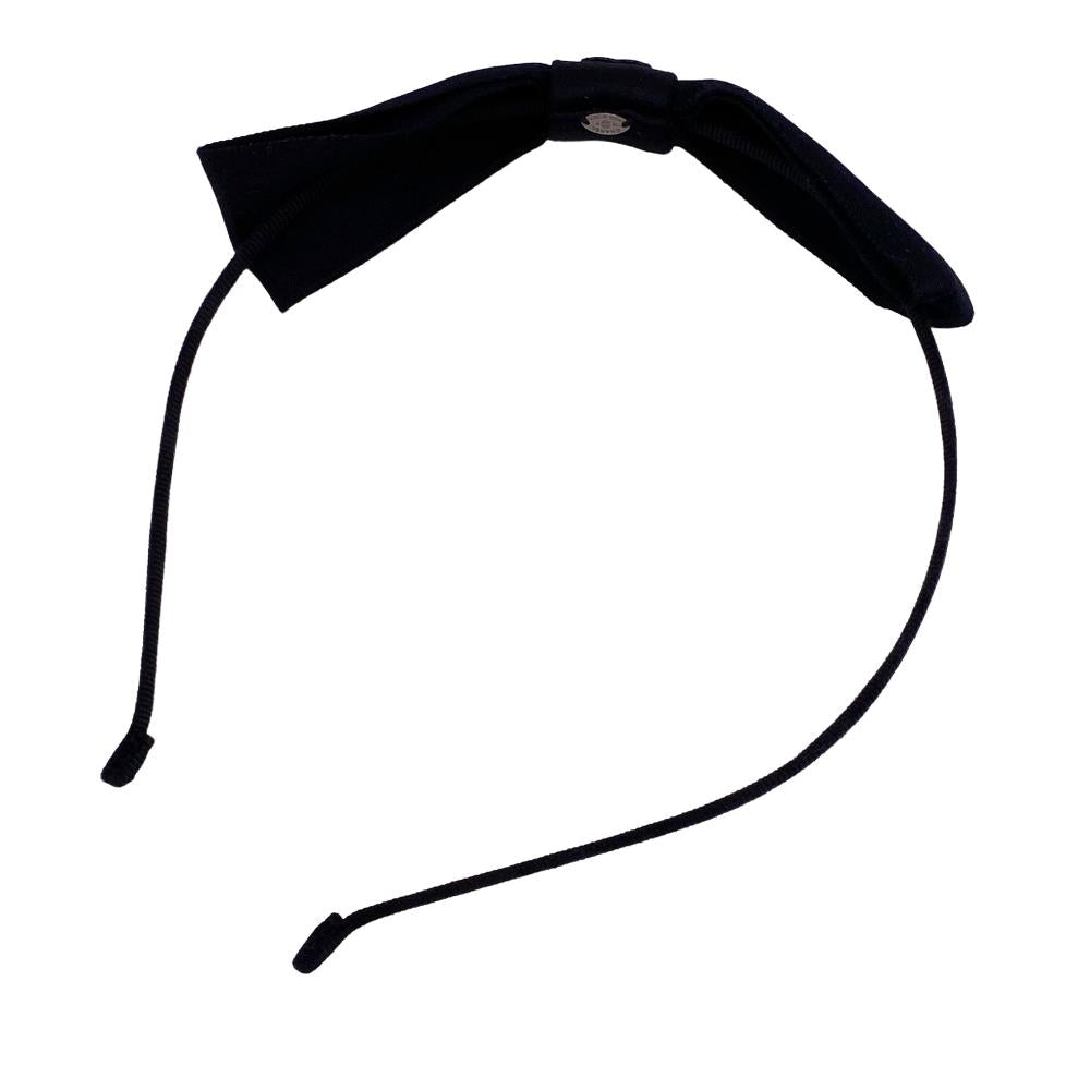 Chanel Hair Accessory Nylon Black 23P Coco Mark Headband Ribbon Women