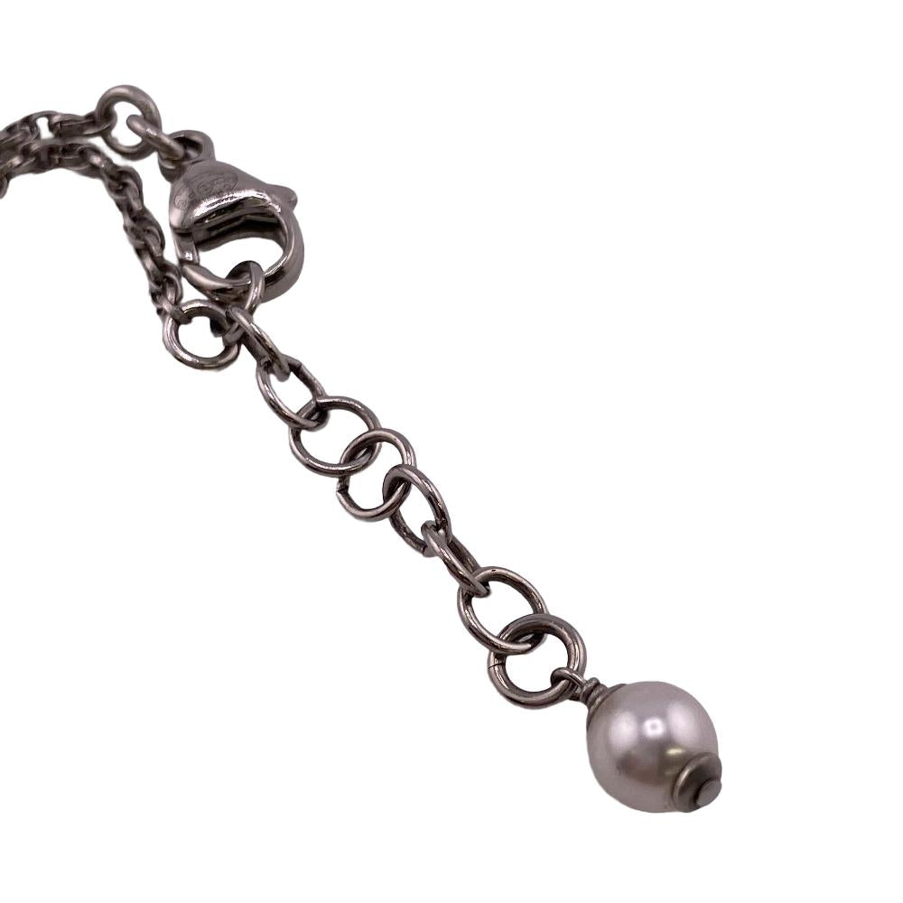 Chanel Bracelet Gold Plated Silver Coco Mark Fake Pearl