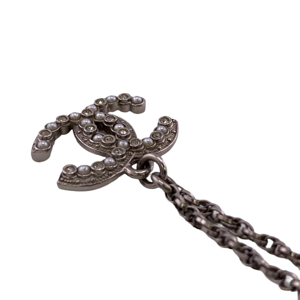 Chanel Bracelet Gold Plated Silver Coco Mark Fake Pearl