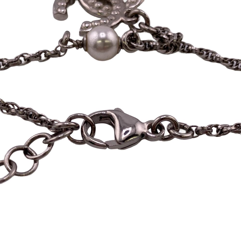 Chanel Bracelet Gold Plated Silver Coco Mark Fake Pearl