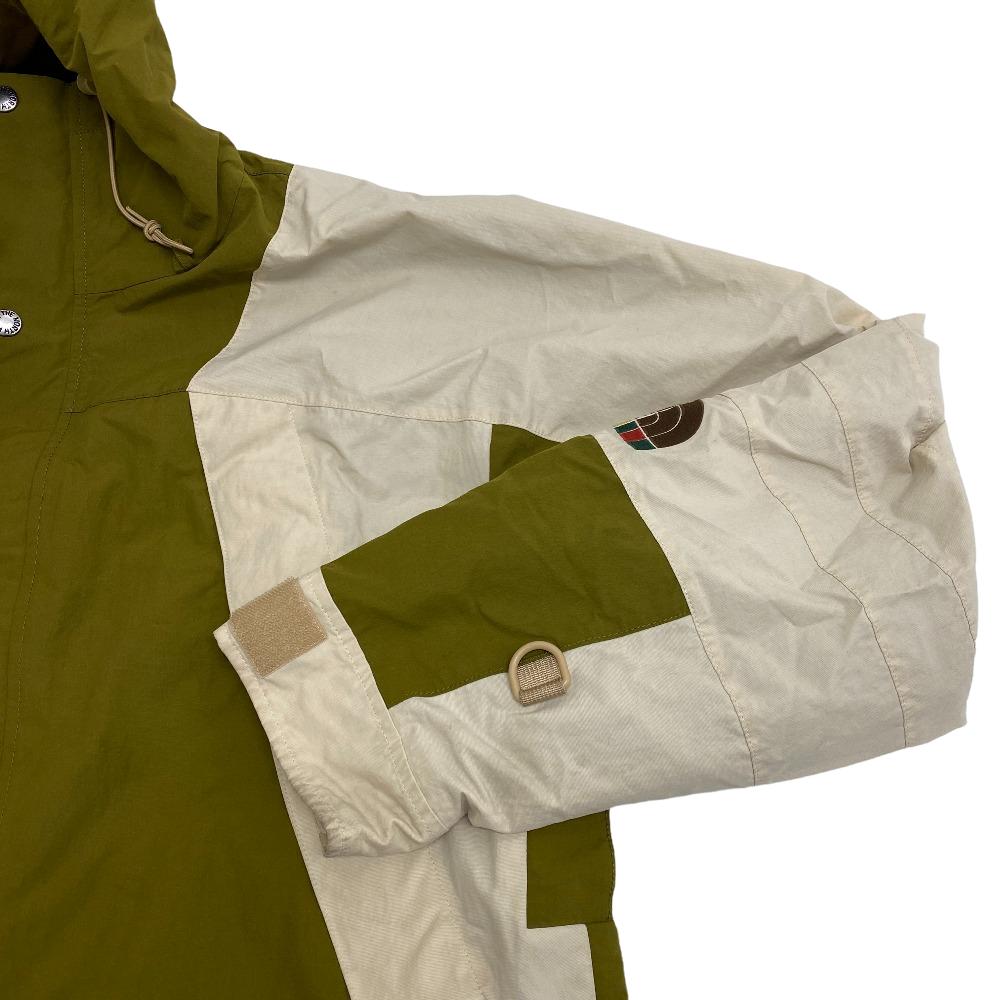 Gucci Other Outerwear Cotton Denim, Nylon White X Brown The North Face Hoodie Mens M