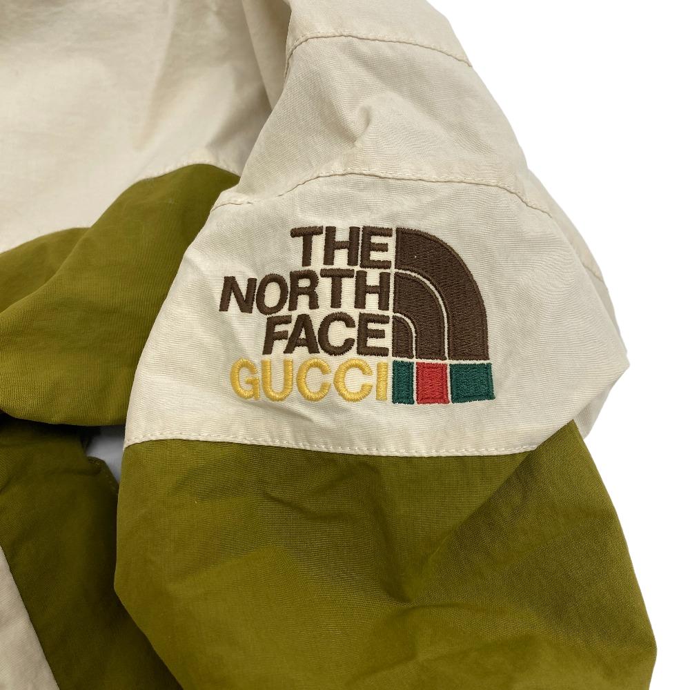 Gucci Other Outerwear Cotton Denim, Nylon White X Brown The North Face Hoodie Mens M