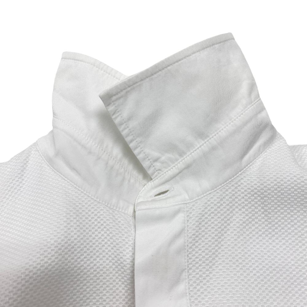 Christian Dior Long Sleeve Shirt 841B05A3356 Cotton White I40 Bee Embroidery Mens 36